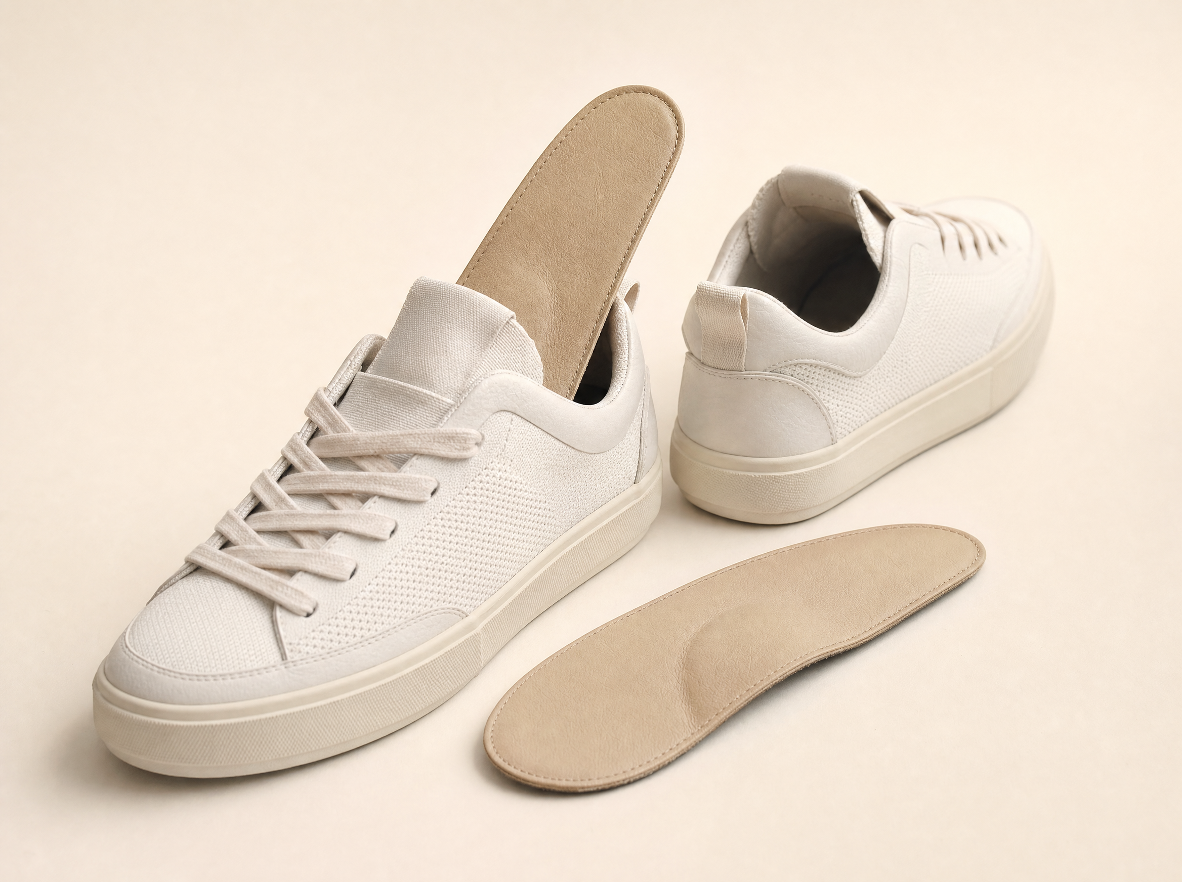 Semelle ARCSTEP beige dans une basket