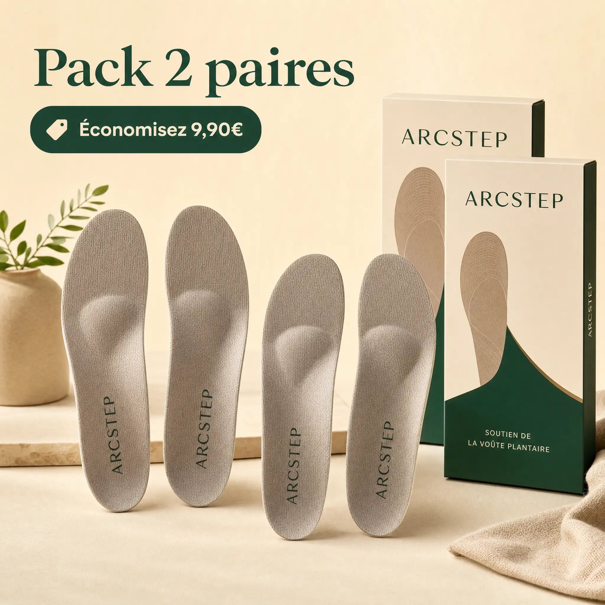 Pack 2 paires ARCSTEP